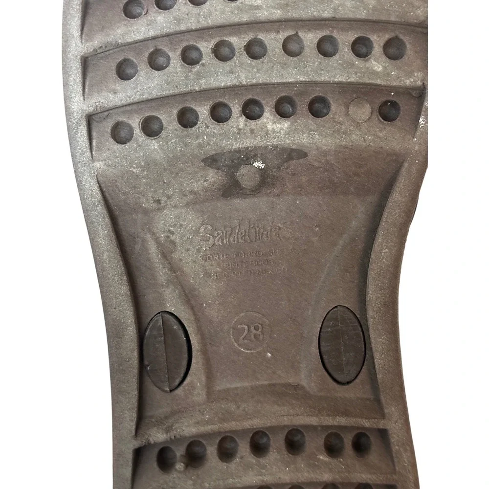 Sandelindas‎ Brown Rubber Thong Flip Flop Sandals Size 28 Made in Mexico